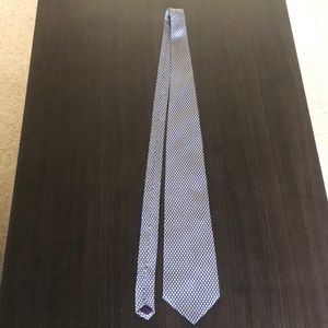 Barry Wells blue/gray Silk Tie Made in USA EUC!!!!